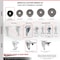 Service Caster 3 Inch Phenolic Swivel 12mm Threaded Stem Caster with Total Lock Brake SCC SCC-TSTTL20S314-PHR-M1215 - alternate 1